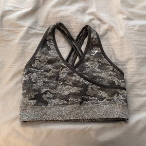 Gymshark Camo Sports Bra Large